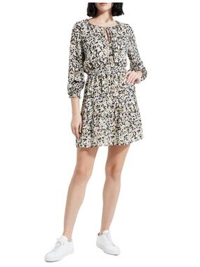Theory Silk Floral Drawstring Waist Dress
Size M